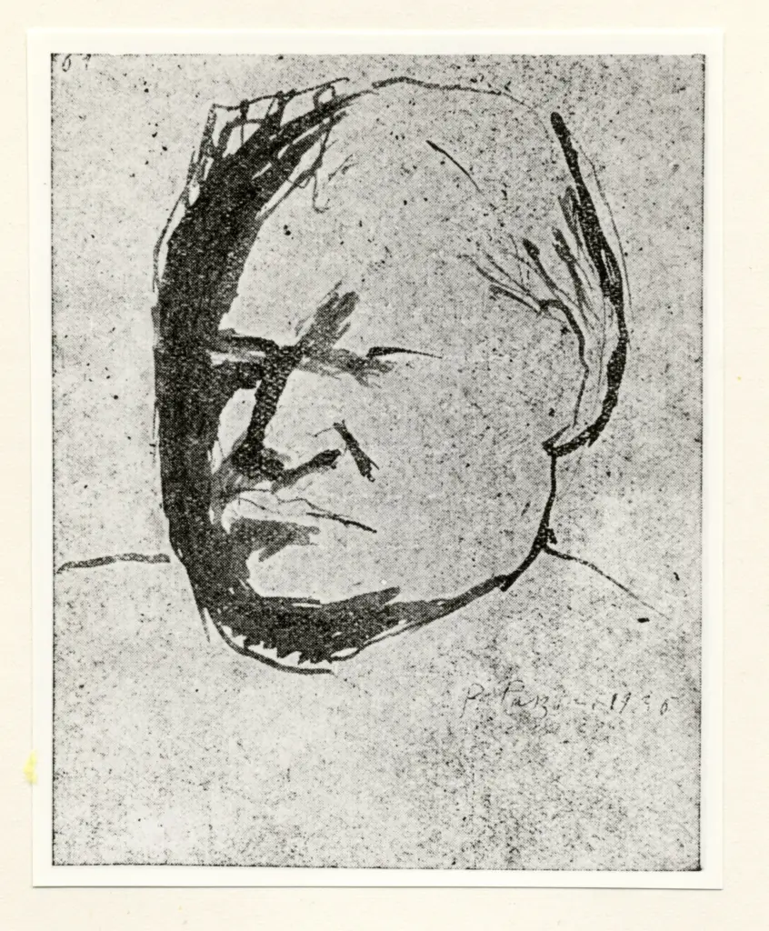 Anonimo , Fazzini, Pericle - sec. XX - Testa di uomo