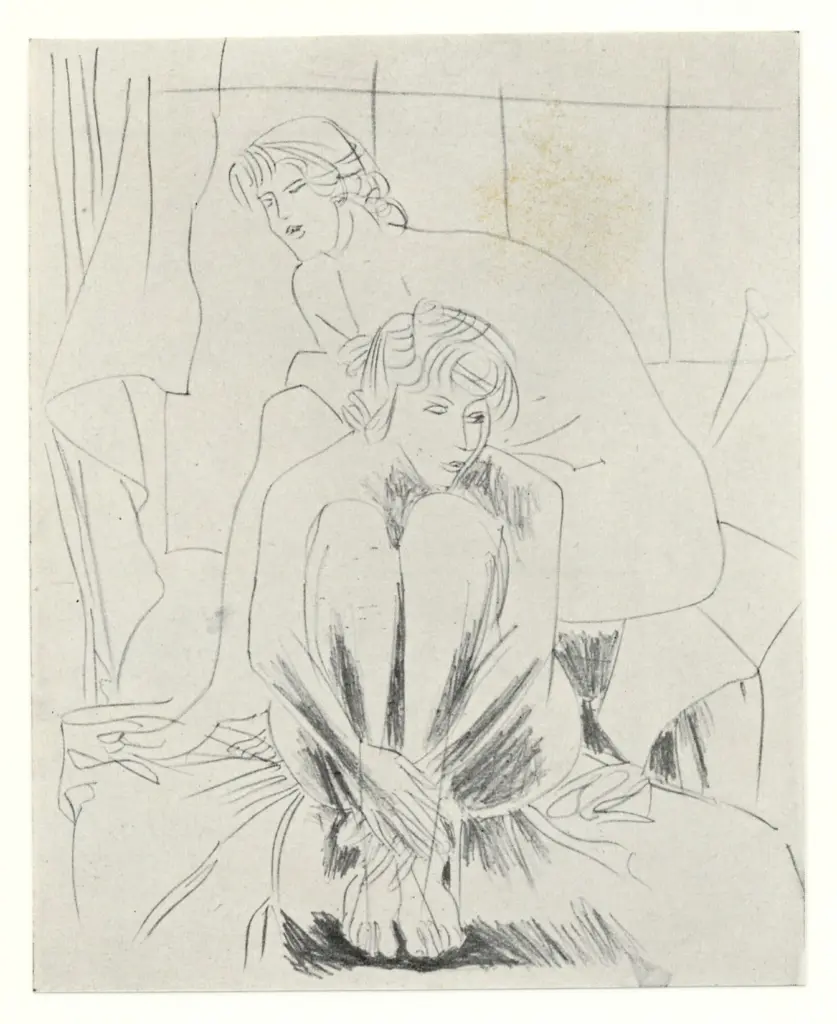 Anonimo , Fazzini, Pericle - sec. XX - Nudi , fronte