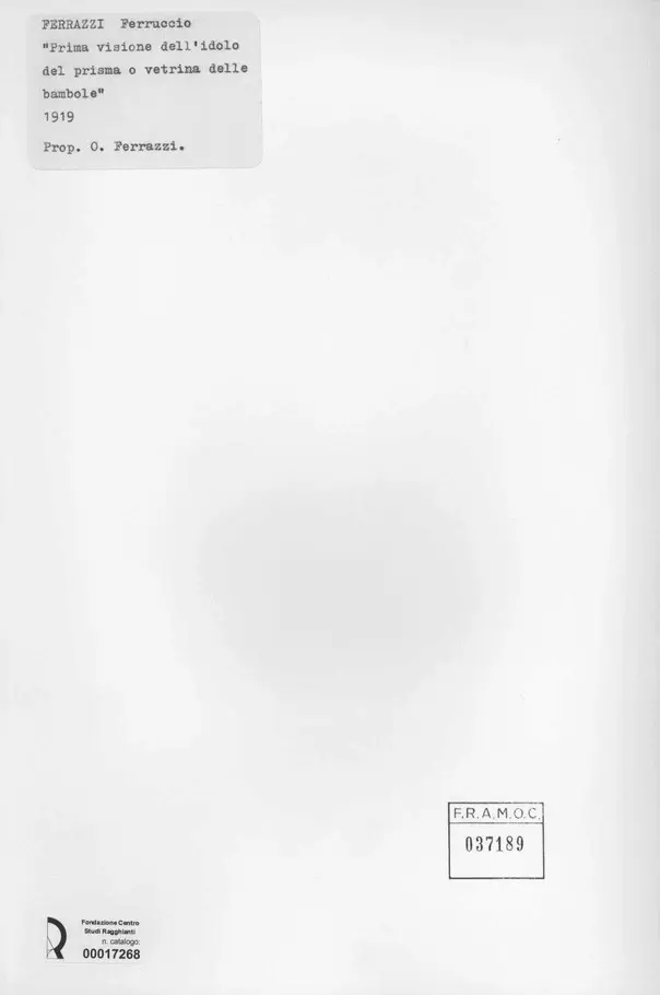 Anonimo, Anonimo , retro