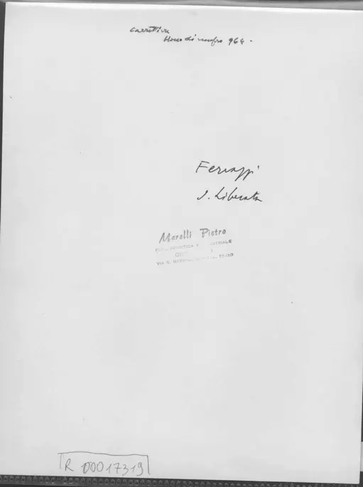 Marelli, Pietro , retro