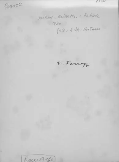 Anonimo, Anonimo , retro