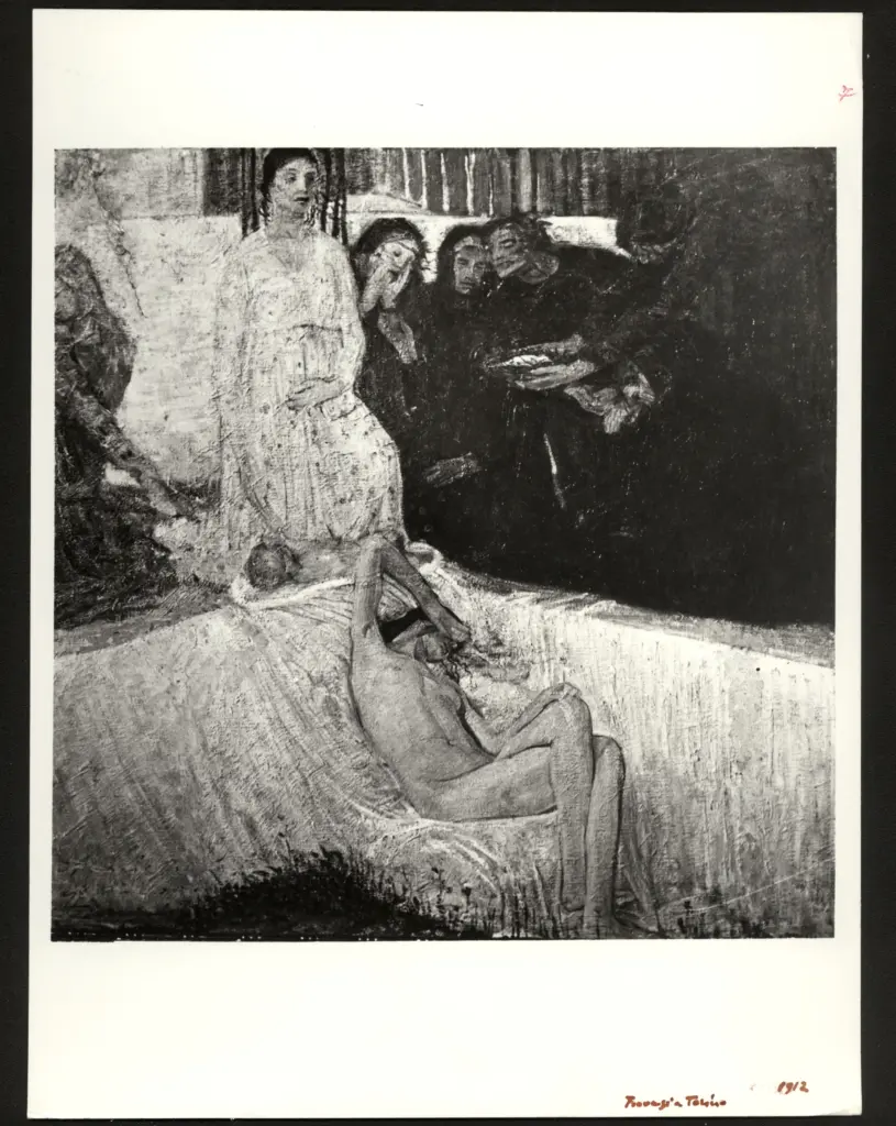 Anonimo , Ferrazzi, Ferruccio - sec. XX - Adolescente e donna , fronte