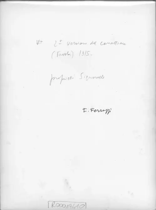 Anonimo, Anonimo , retro