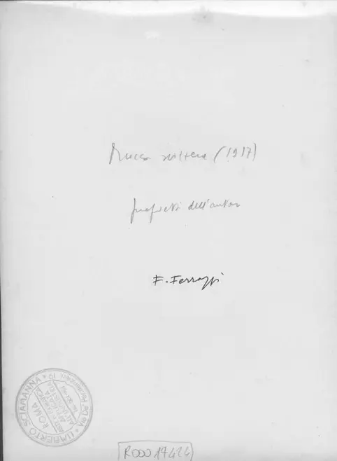 Sciamanna, Umberto , retro