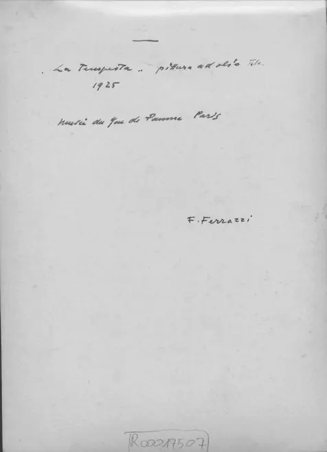 Anonimo, Anonimo , retro