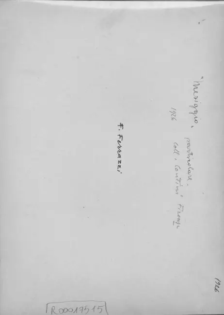 Anonimo , Ferrazzi, Ferruccio - sec. XX - , retro