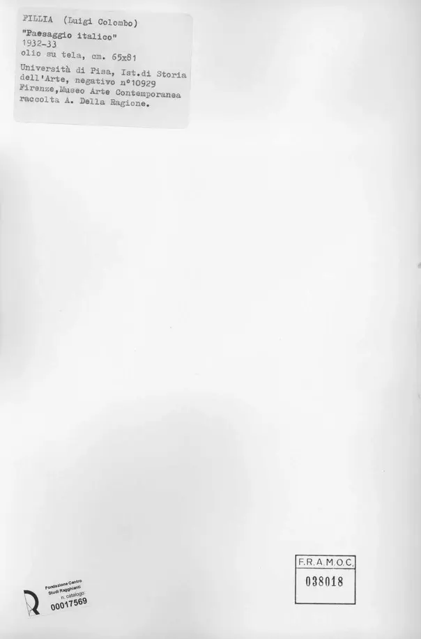 Universit&agrave; di Pisa. Dipartimento di Storia delle Arti&nbsp; , retro