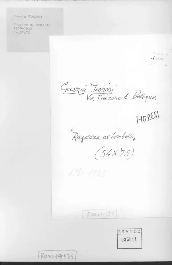 Anonimo, Anonimo , retro