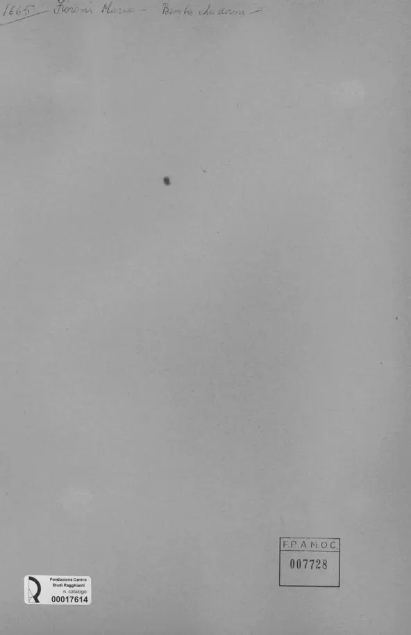 Anonimo, Anonimo , retro