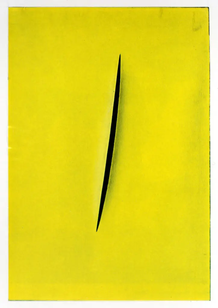 Anonimo , Fontana, Lucio - sec. XX - Concerto spaziale , fronte