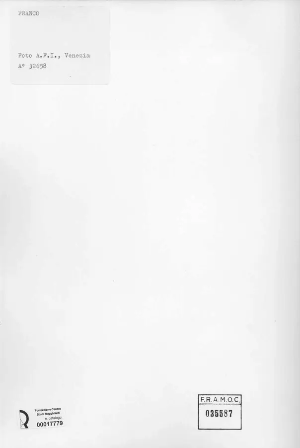 A.F.I. Agenzia Fotografica Industriale , retro