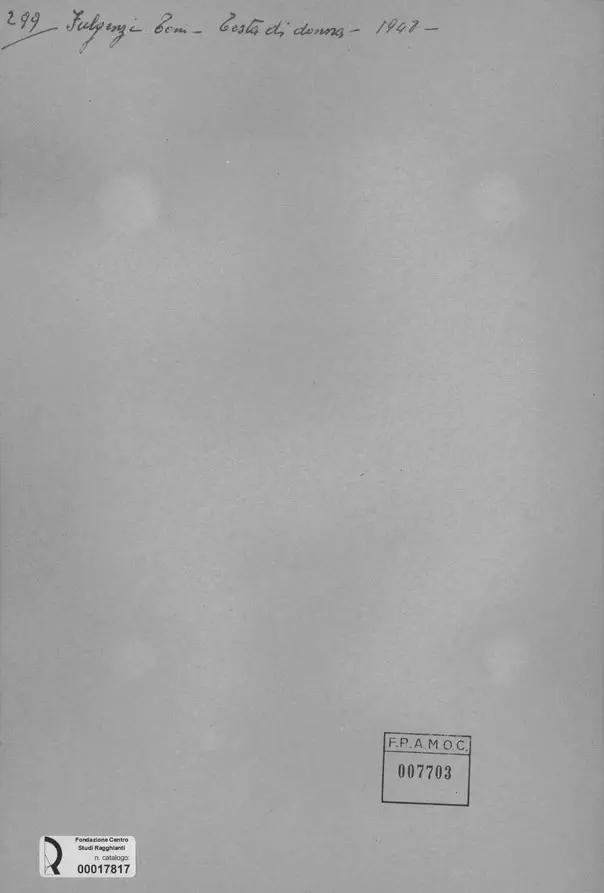 Anonimo, Anonimo , retro