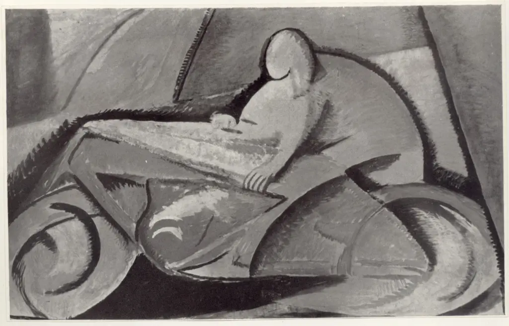 Anonimo , Funi, Achille - sec. XX - Motociclista , fronte