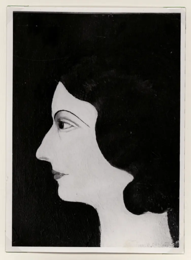 Anonimo , Furlotti, Bruno - sec. XX - Profilo di donna , fronte