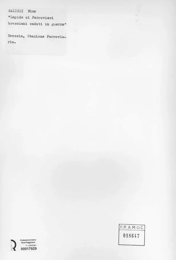 Anonimo , Galizzi, Nino - - , retro