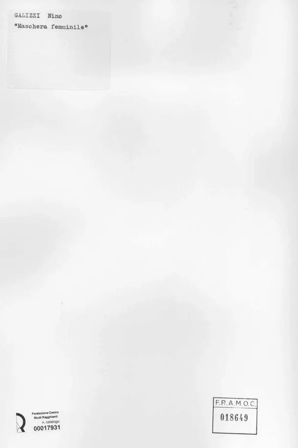 Anonimo, Anonimo , retro