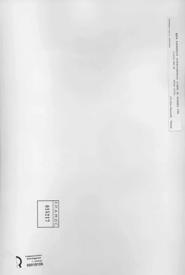 Giacomelli , Gallo, Oscar - sec. XX - Nudo , retro