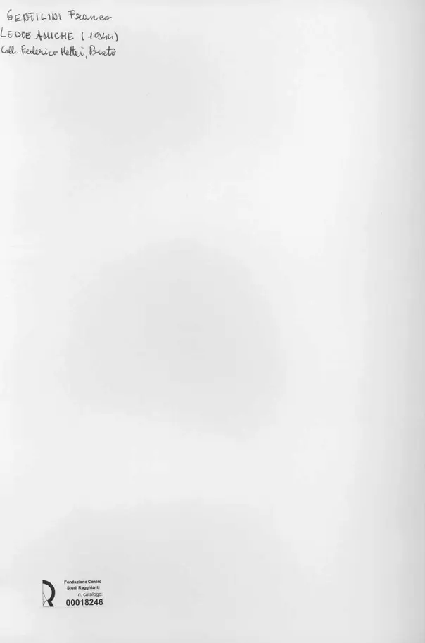 Anonimo , Gentilini, Franco - sec. XX - Le due amiche , retro