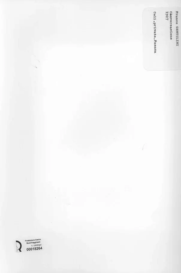 Anonimo , Gentilini, Franco - sec. XX - , retro