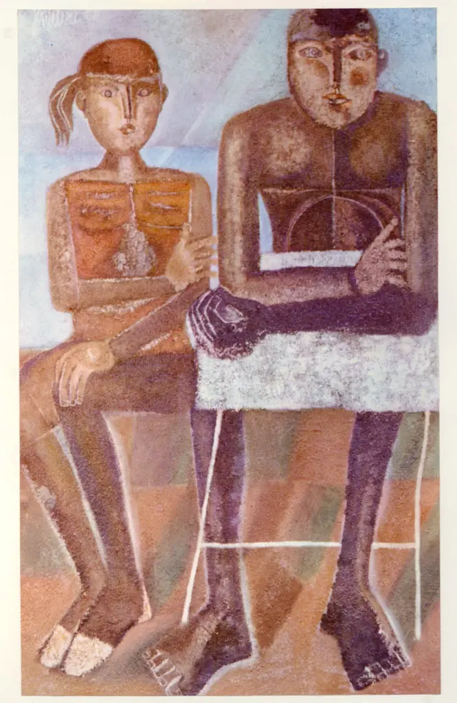 Anonimo , Gentilini, Franco - sec. XX - Figure al mare , fronte