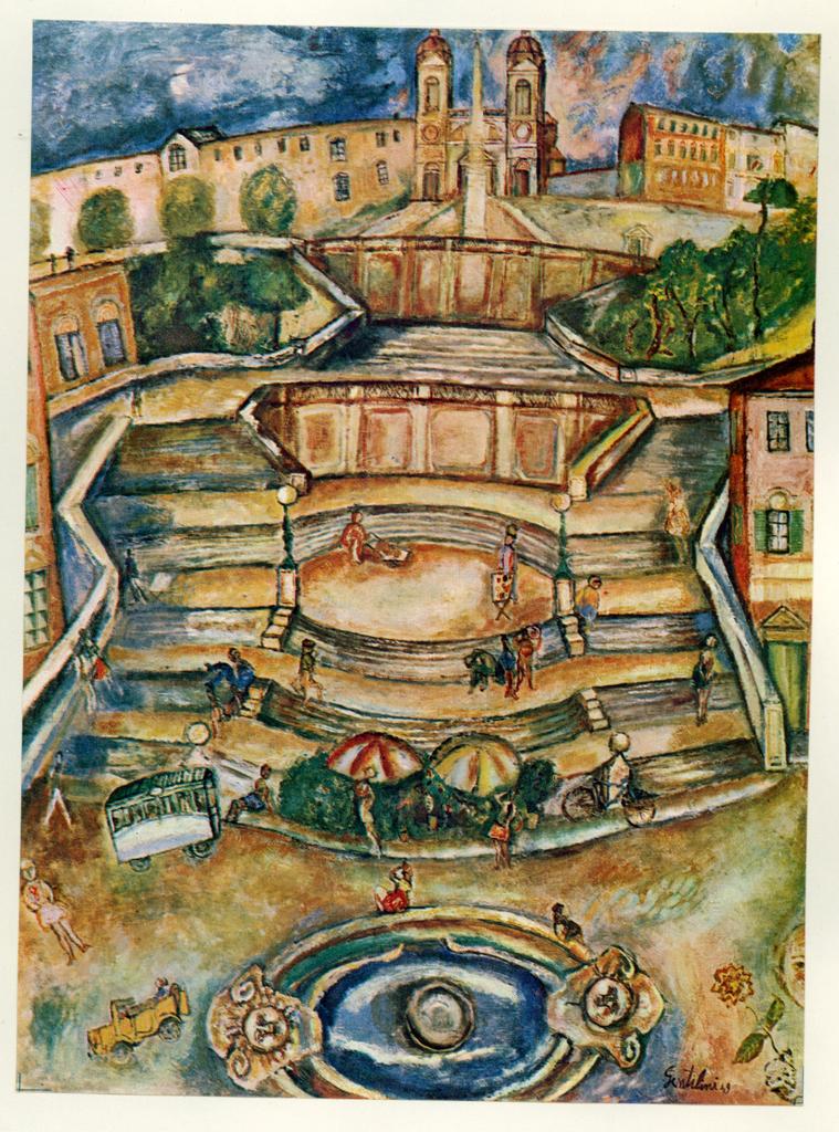 Anonimo , Gentilini, Franco - sec. XX - Piazza di Spagna , fronte