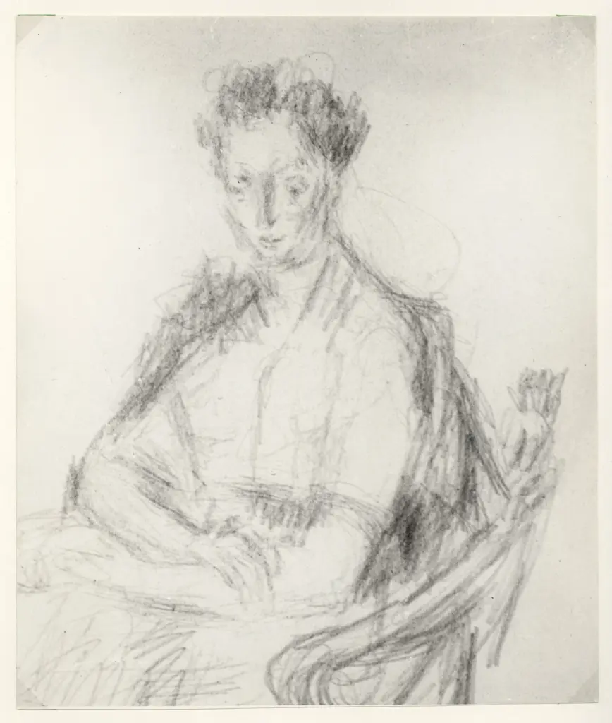 Anonimo , Geradi, Alberto - sec. XX - Studio per una Madonna , fronte