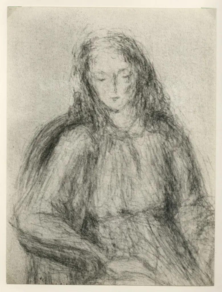 Giacomelli , Geradi, Alberto - sec. XX - Studio per una Santa , fronte