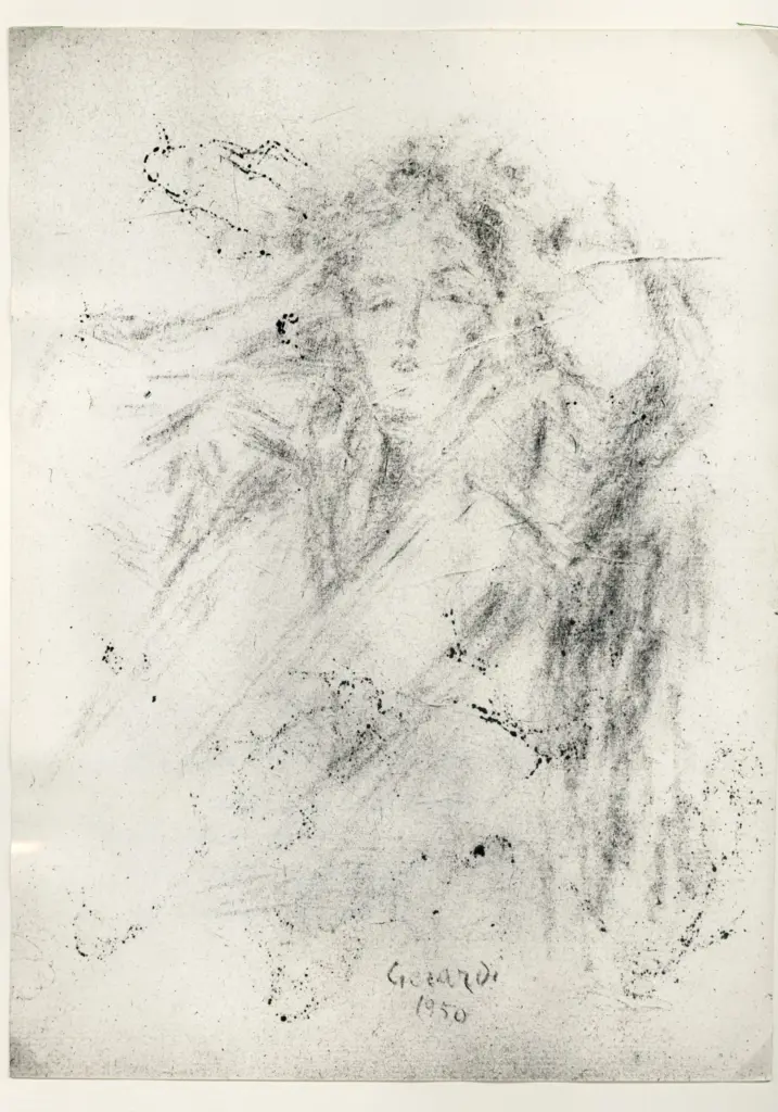 Anonimo , Geradi, Alberto - sec. XX - Ragazza seduta , fronte