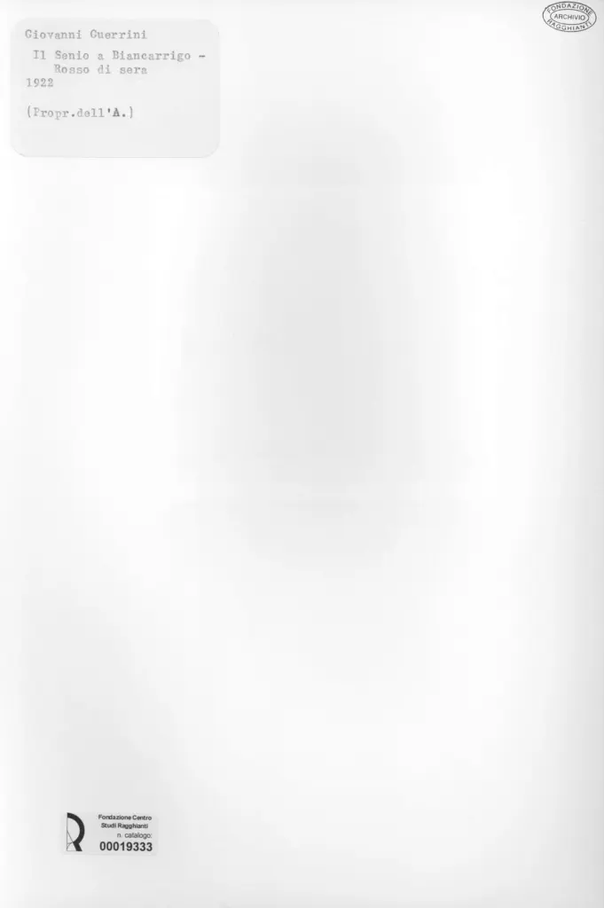 Anonimo, Anonimo , retro