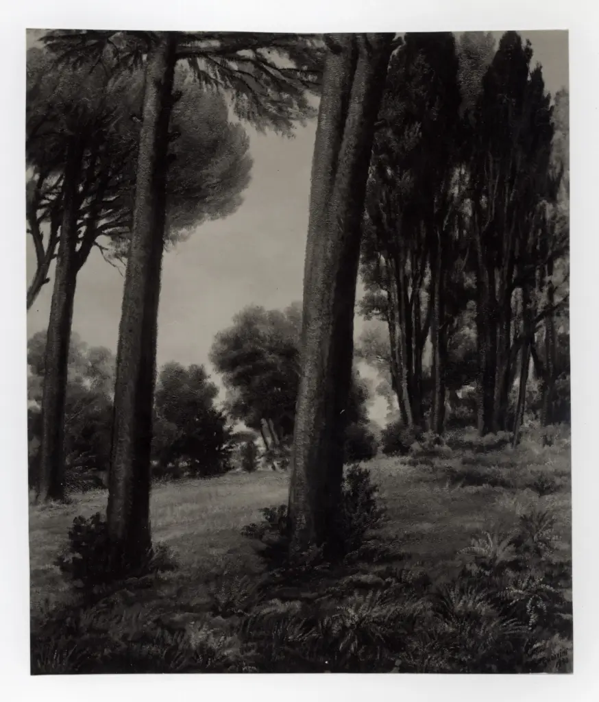 Anonimo , Guerrini, Giovanni - sec. XX - Paesaggio romano , fronte