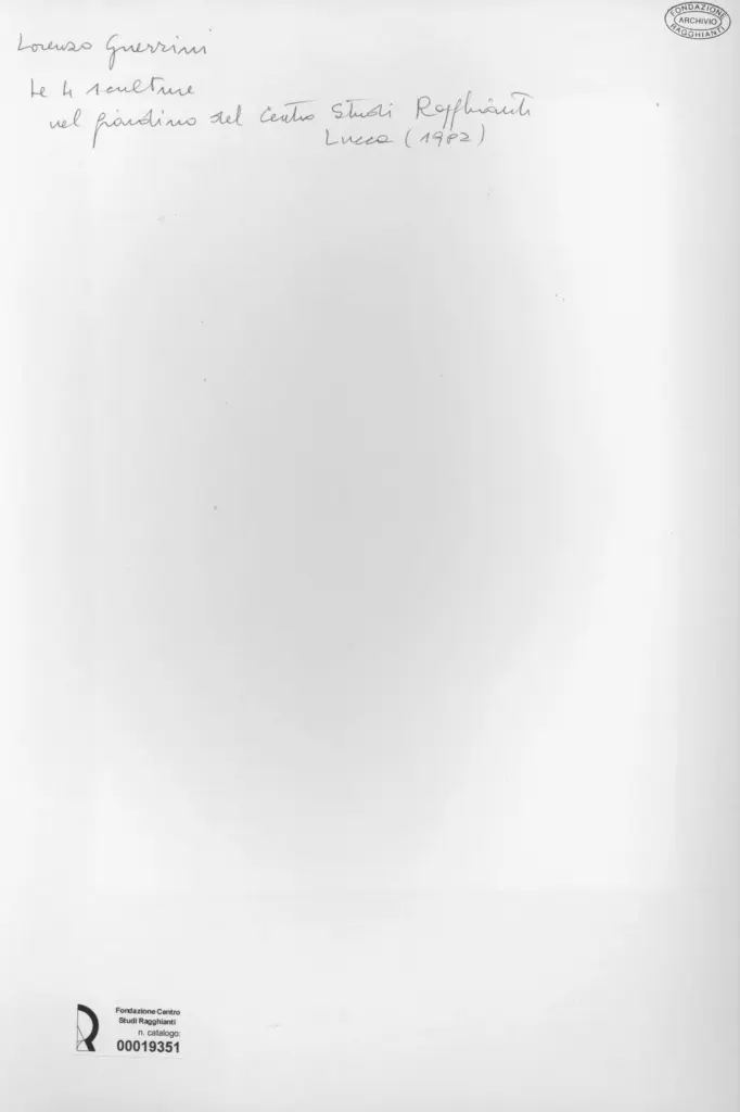 Anonimo , Guerrini, Lorenzo - sec. XX - Le 4 sculture , retro