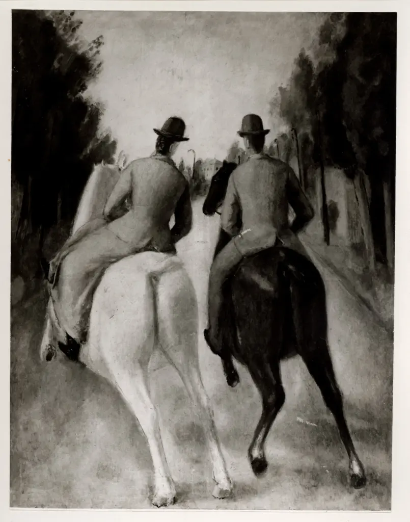 Anonimo , Guidi, Virgilio - sec. XX - La passeggiata , fronte