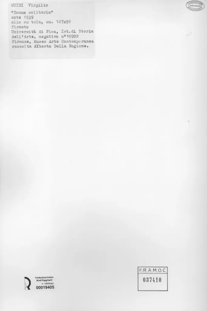 Universit&agrave; di Pisa. Dipartimento di Storia delle Arti&nbsp; , Guidi, Virgilio - sec. XX -