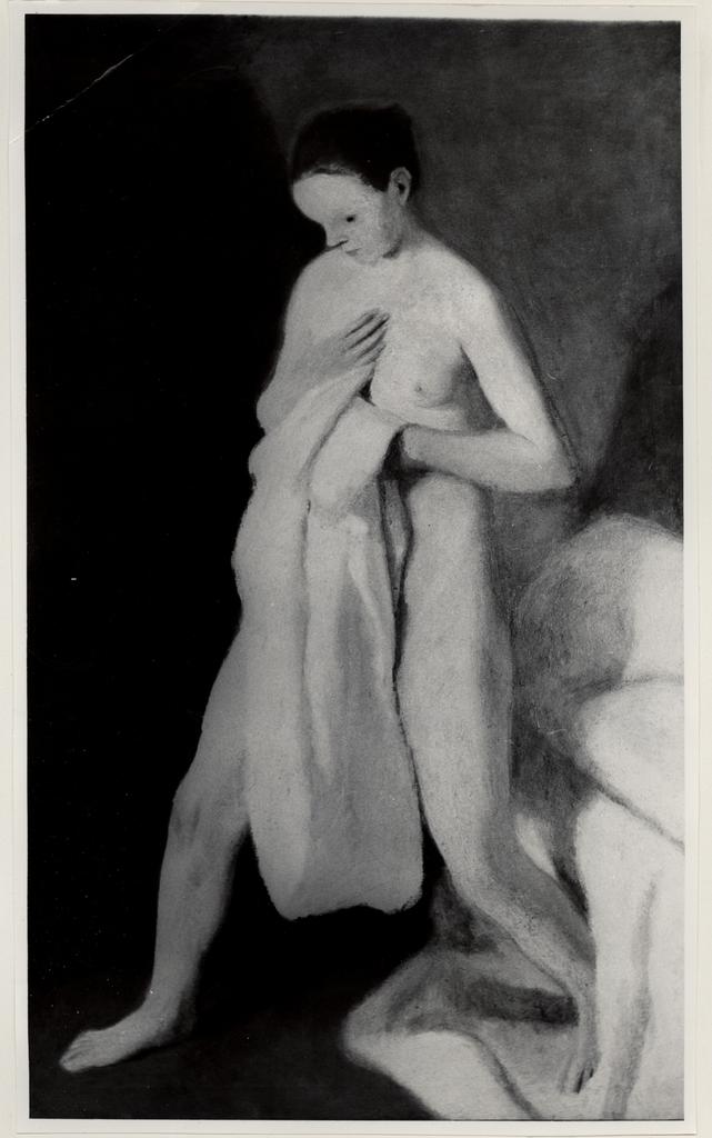 Anonimo , Guidi, Virgilio - sec. XX - Donna che si leva , fronte