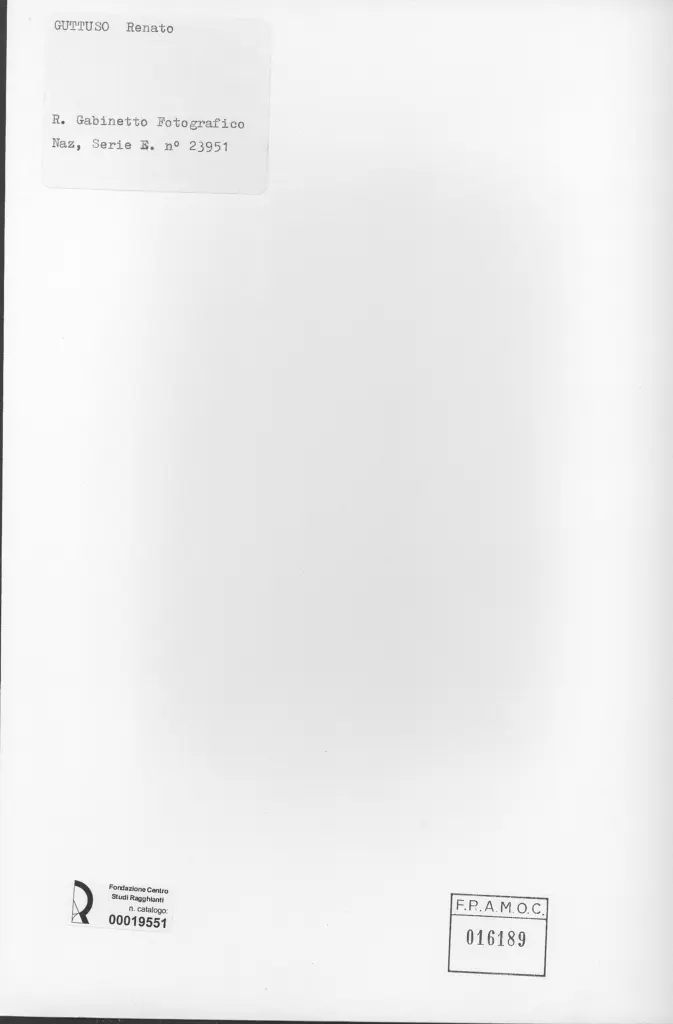 Istituto Centrale per il Catalogo e la Documentazione: Fototeca Nazionale , retro