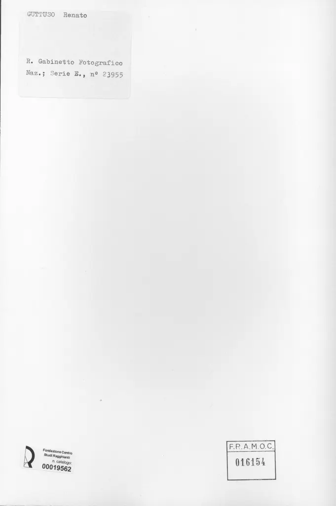 Istituto Centrale per il Catalogo e la Documentazione: Fototeca Nazionale , retro