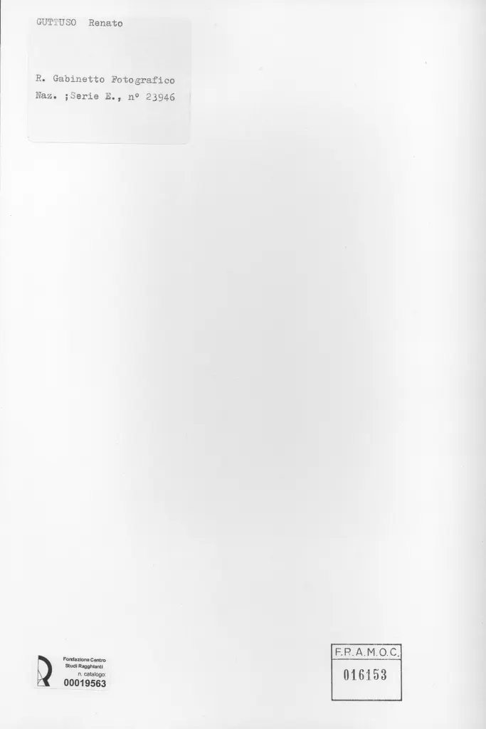 Istituto Centrale per il Catalogo e la Documentazione: Fototeca Nazionale , retro