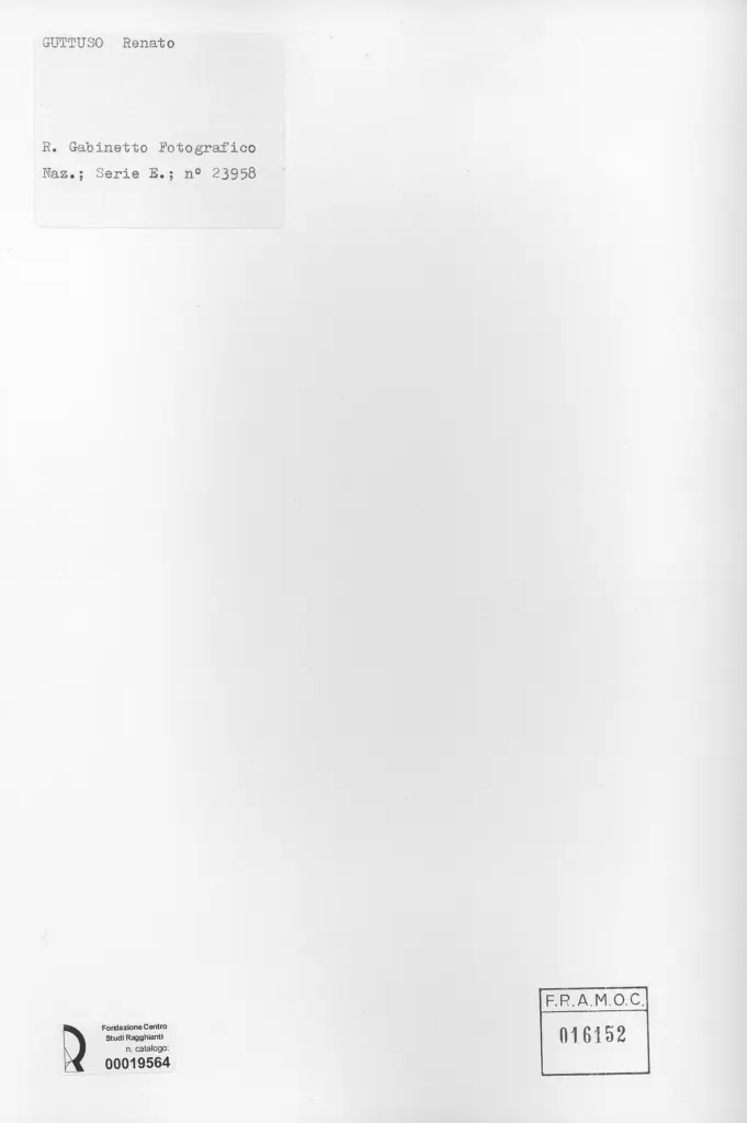 Istituto Centrale per il Catalogo e la Documentazione: Fototeca Nazionale , retro