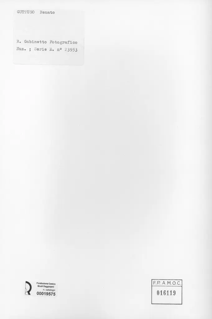 Istituto Centrale per il Catalogo e la Documentazione: Fototeca Nazionale , retro
