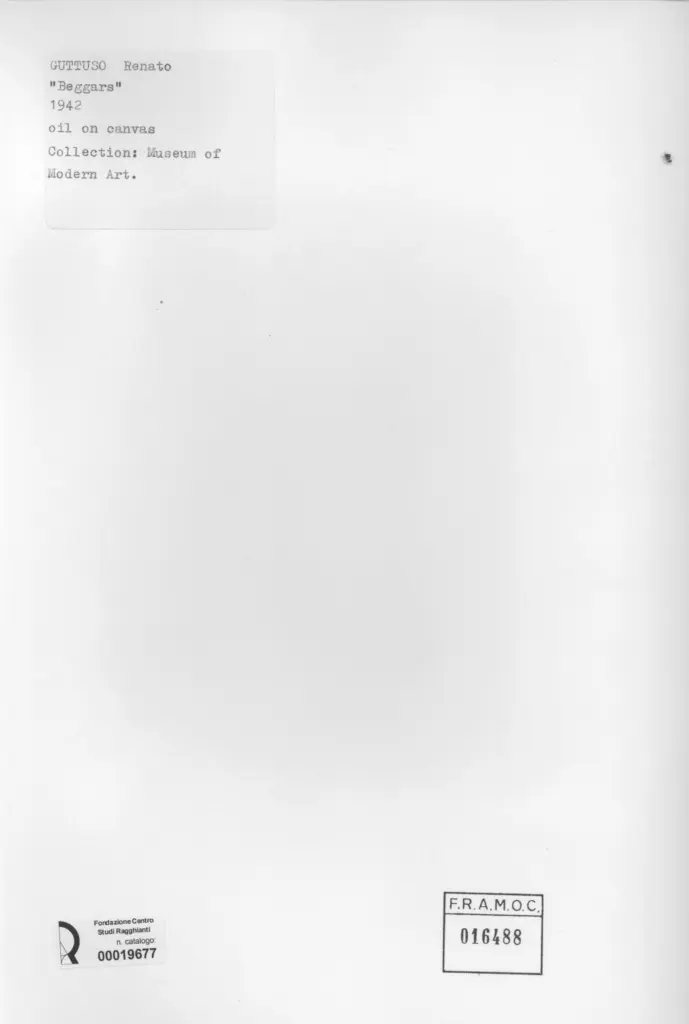 Guttuso, Renato - sec. XX - , retro