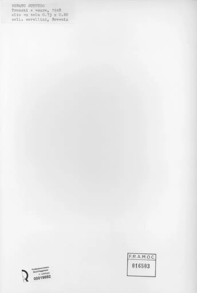 Guttuso, Renato - sec. XX - , retro