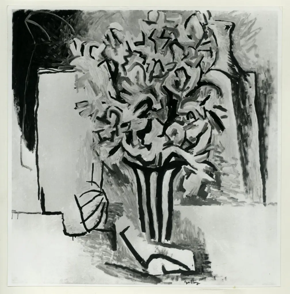 Anonimo , Guttuso, Renato - sec. XX - Natura morta - Omaggio a Morandi , fronte