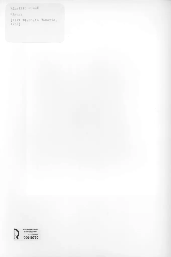 Anonimo , Guzzi, Virgilio - sec. XX - Figura , retro