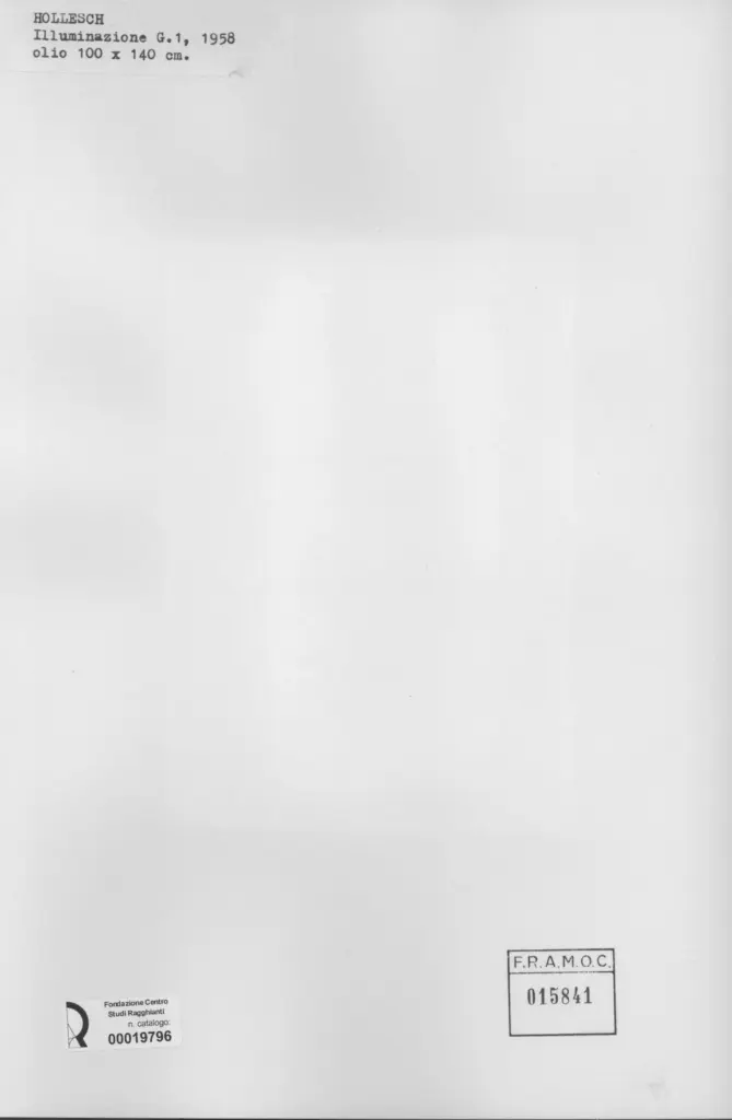 Hollesch, Carlo - sec. XX - , retro