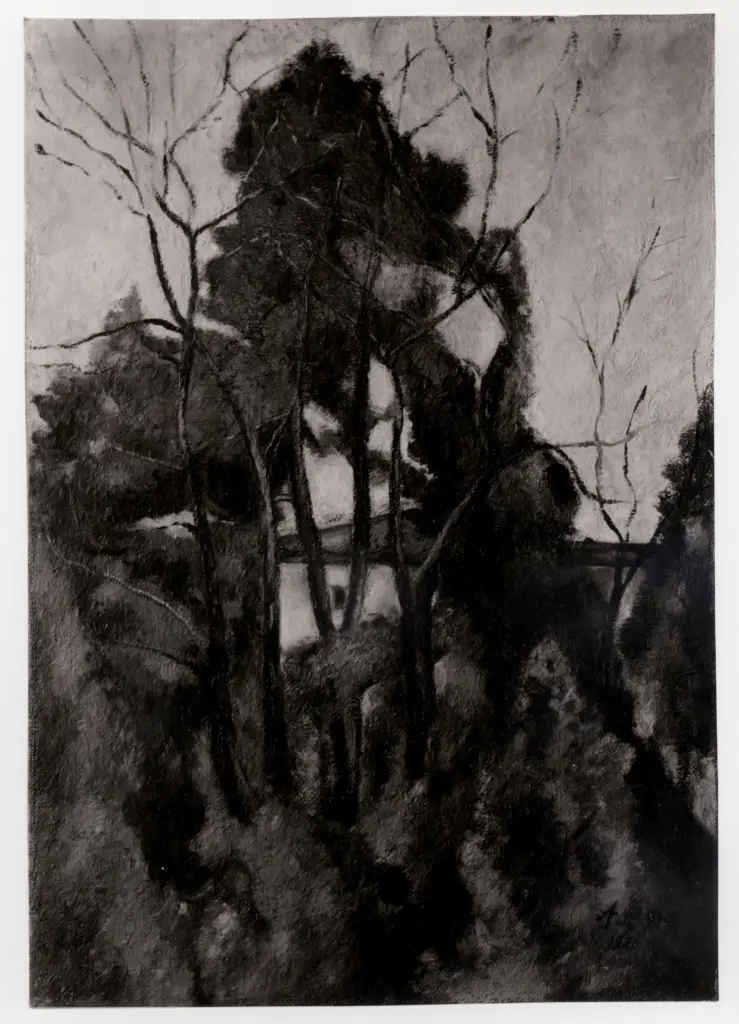 Lega, Achille , Case tra gli alberi