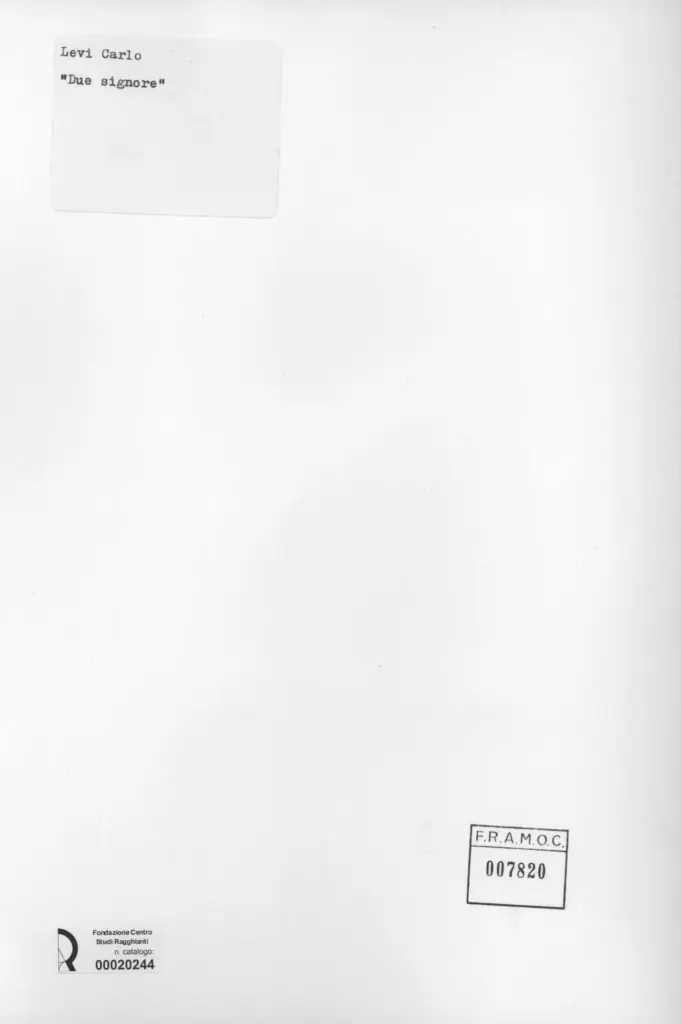 Anonimo, Anonimo , retro