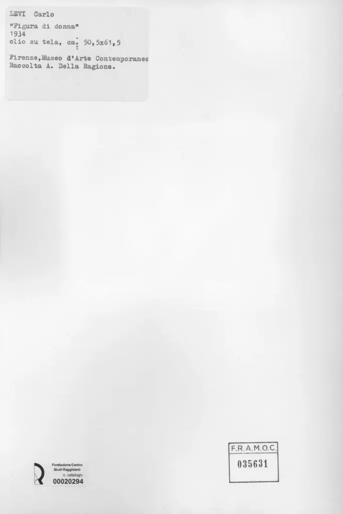 Anonimo , Levi, Carlo - sec. XX , retro