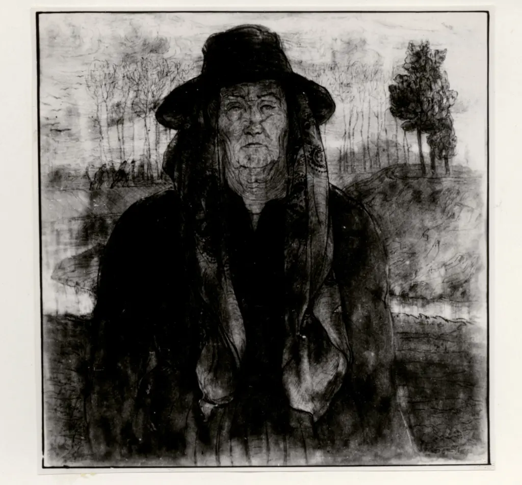 Anonimo , Levy, Moses - sec. XX - Vecchia contadina , fronte