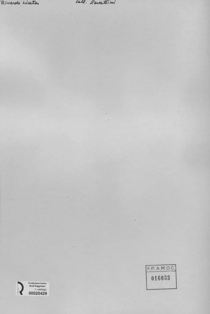 Anonimo , Licata, Riccardo - - , retro