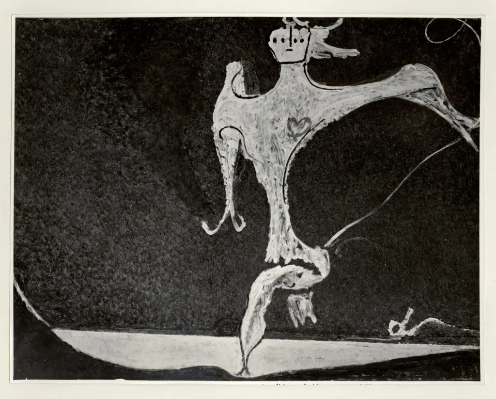 Anonimo , Licini, Osvaldo - sec. XX - Angelo ribelle col cuore rosso , fronte